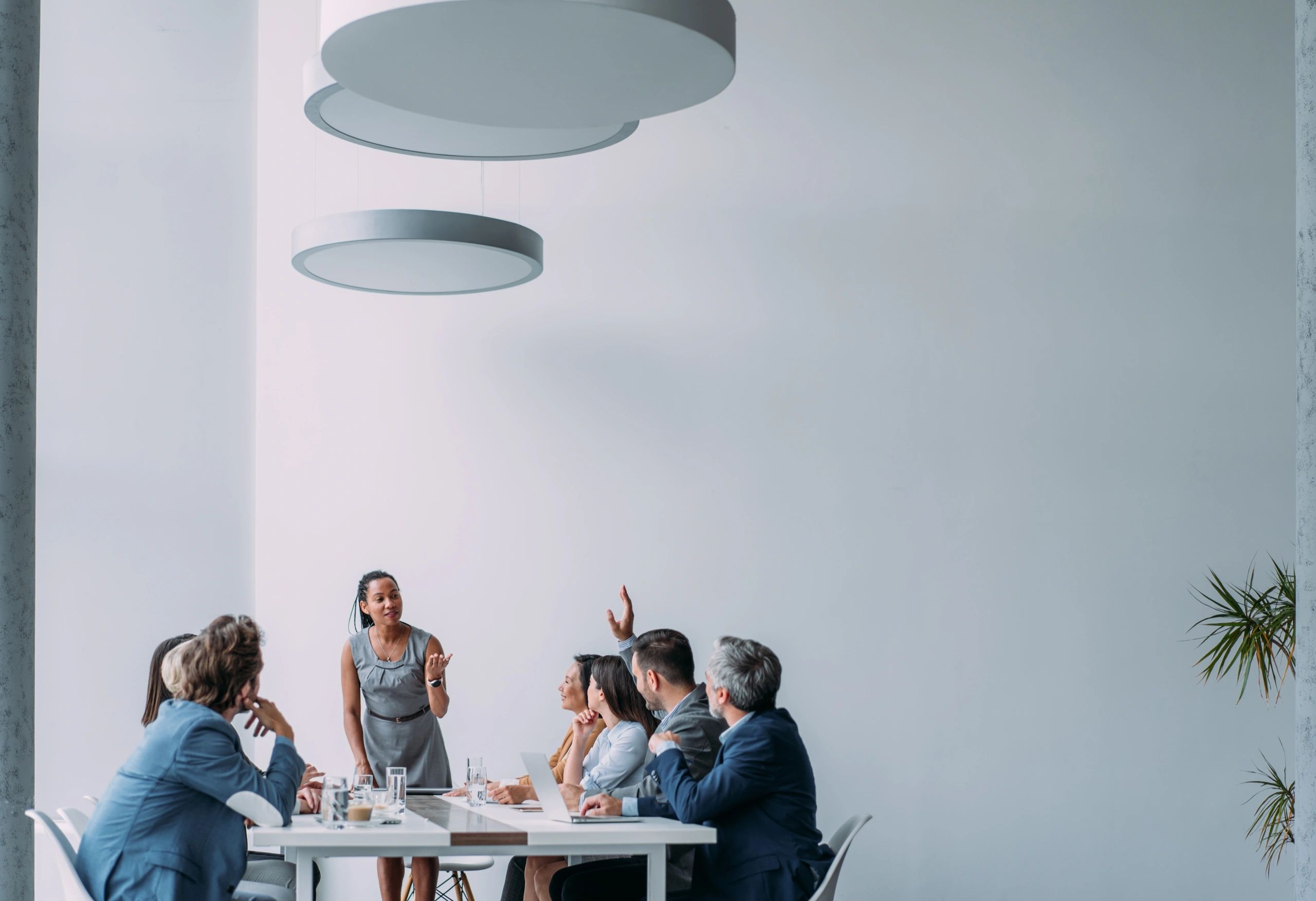 Business leaders in a strategic planning meeting