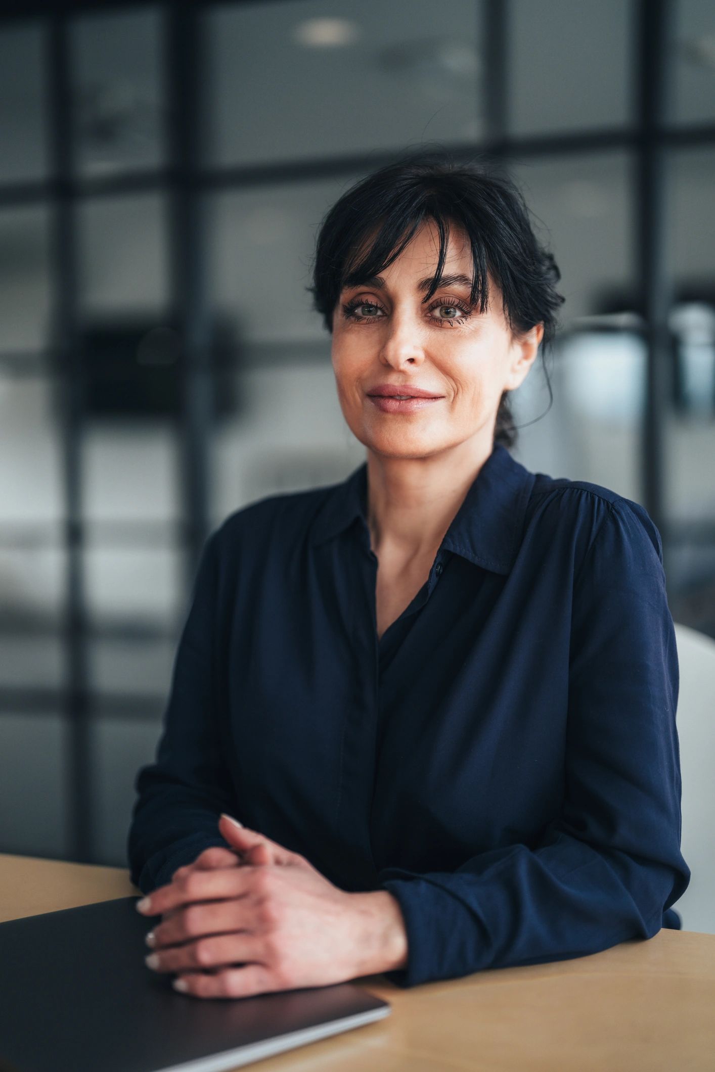 Portrait of a confident female executive in an office